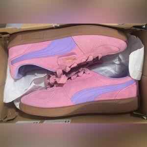 Puma Women's Pink and Purple Sneakers Size 6 Excellent Condition Box Included